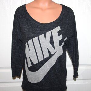 LN! NIKE Size XS Y2K Scoop Neck 3/4 Sleeve Casual Wear Knit Top